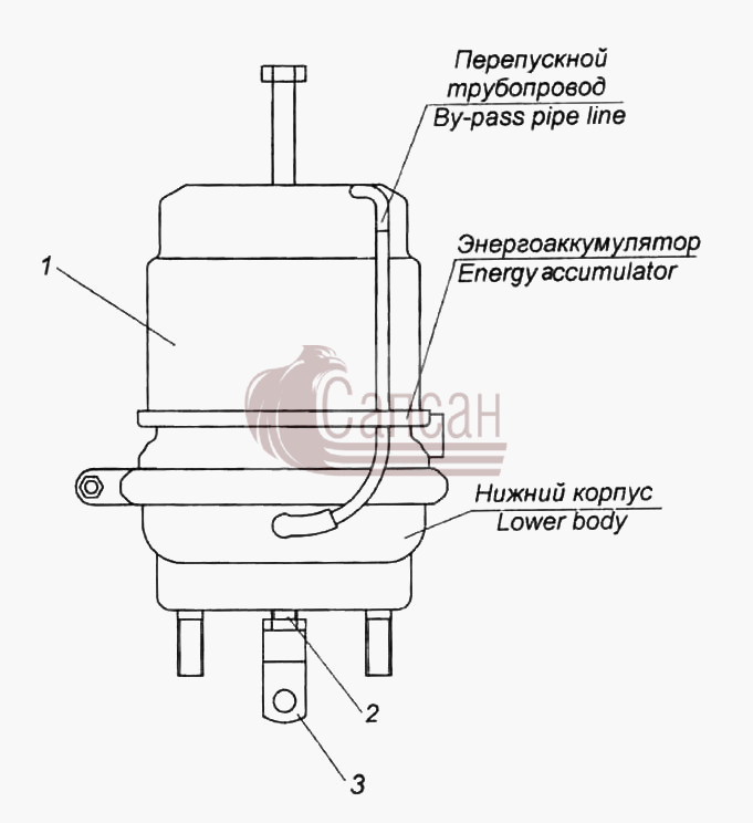 Тормозная камера тип 30/24КамАЗ 6522